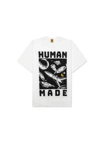 HUMAN MADE GRAPHIC T SHIRT 14 HM27TE014 WHITE - HUMAN MADE - BALAAN 1