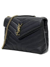 Bronze Monogram Loulou Matelasse Y Leather Small Shoulder Bag Black - SAINT LAURENT - BALAAN 3