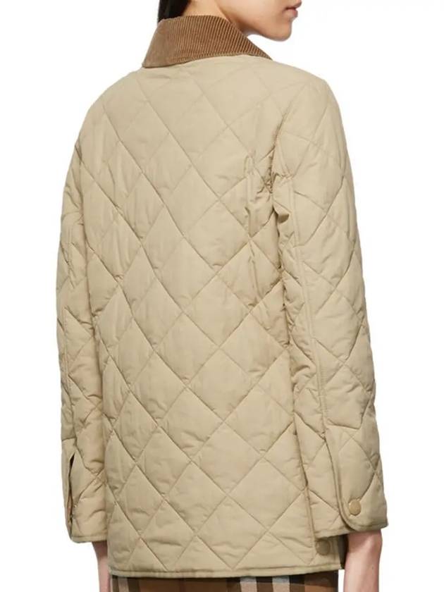 Diamond Quilted Thermoregulated Barn Jacket Honey - BURBERRY - BALAAN 5