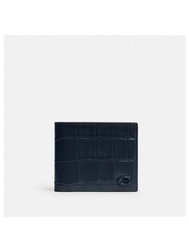 3 In 1 Half Wallet Dark Navy Blue - COACH - BALAAN 2