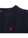 pony embroidery knit navy - POLO RALPH LAUREN - BALAAN.