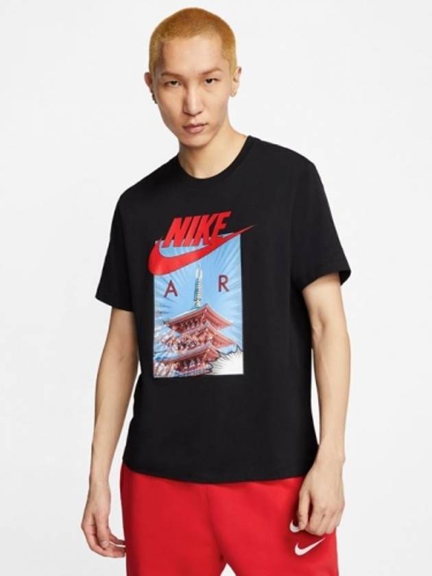 01DH0040010Air Photo TshirtBlack - NIKE - BALAAN 1