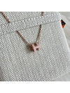 Mini Pop H Pendant Rose Gold Rose Dragee - HERMES - BALAAN 3