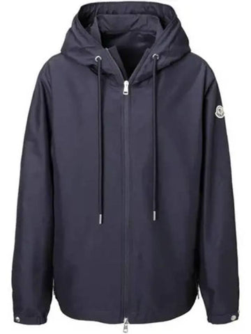 1A00008 549ML 742 ATRIA Logo Patch Hooded Windbreaker Navy Men s Jacket TJ 270771 - MONCLER - BALAAN 1