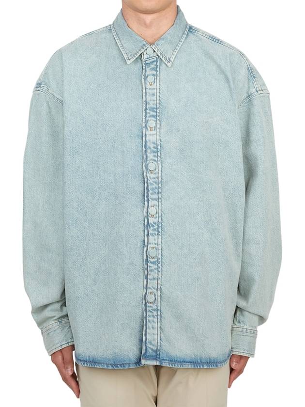 Long Sleeve Shirt INDIGO BLUE - ACNE STUDIOS - BALAAN 2