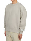 Alexandre Mattiussi Embroidered Logo Sweatshirt Pearl Grey - AMI - BALAAN 3