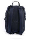 Re-Nylon Saffiano Leather Backpack Navy - PRADA - BALAAN 3