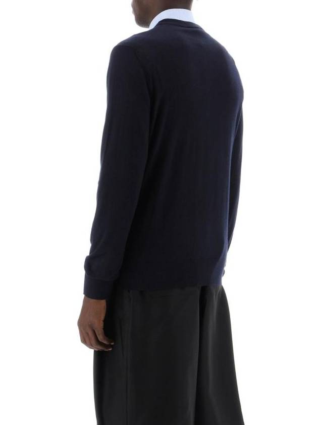 CD Icon Signature Cashmere Jersey Knit Top Navy - DIOR - BALAAN 4