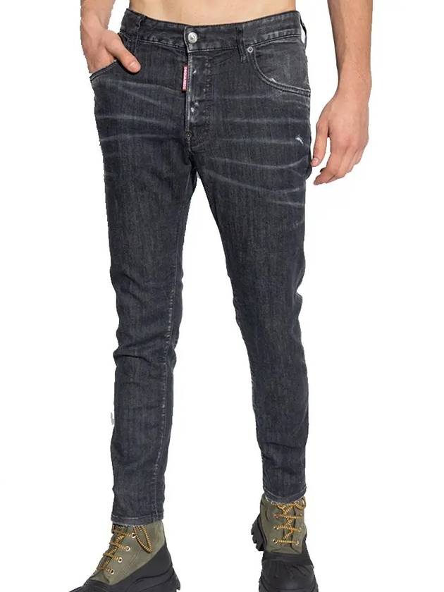 Distressed Denim Jeans Black - DSQUARED2 - BALAAN 3