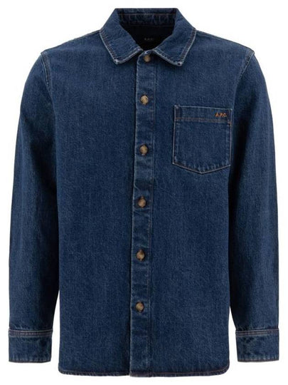 Vittorio Brode Long Sleeve Shirt Blue - A.P.C. - BALAAN 2