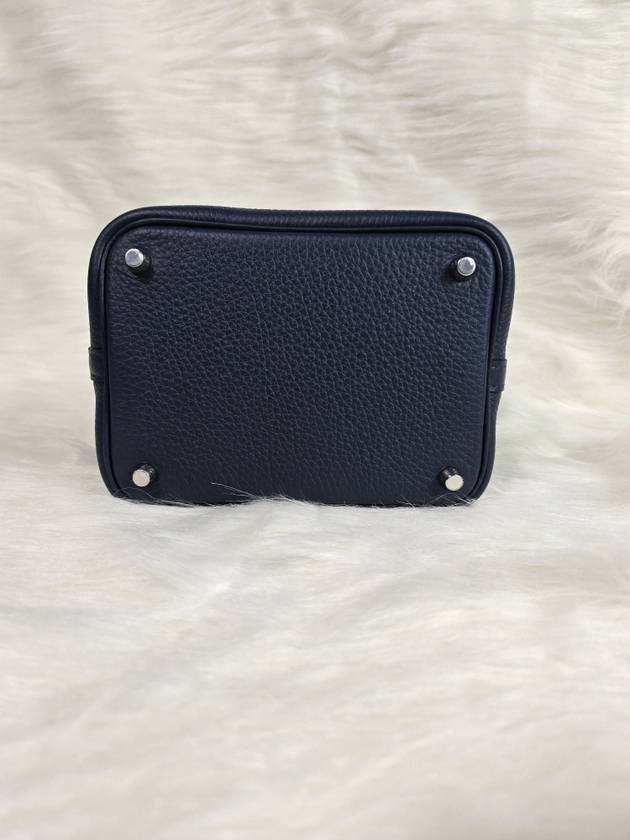 Picotin Lock 18 Tote Bag Navy - HERMES - BALAAN 5