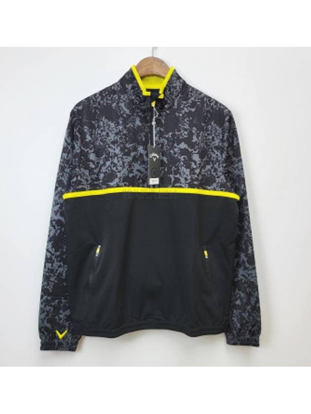 Callaway Anorak Windbreaker x Abstract Camo Windbreaker CGJSC035 Caviar - CALLAWAY GOLF - BALAAN 3