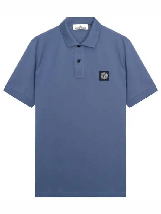 short sleeve tshirt logo patch polo - STONE ISLAND - BALAAN 1