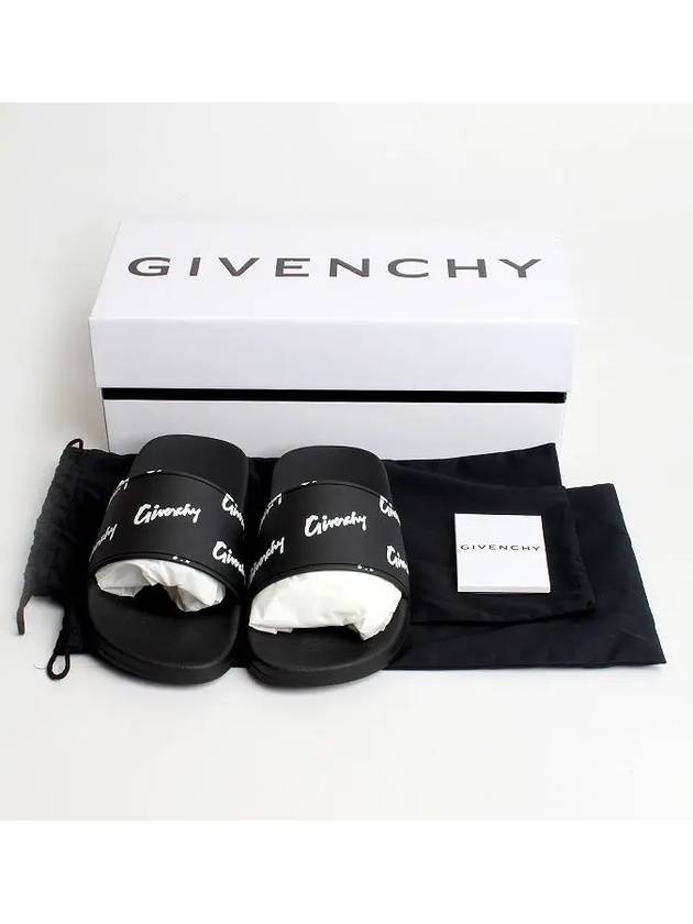 All Over Print Flat Slippers Black - GIVENCHY - BALAAN 7