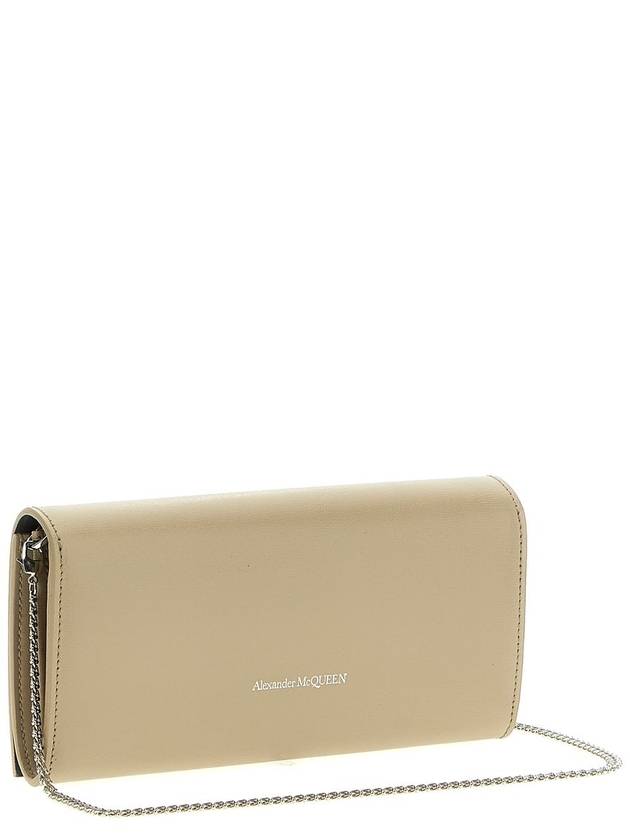 Skull Chain Long Wallet Beige - ALEXANDER MCQUEEN - BALAAN 3