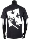 Hand Arrow Short Sleeve T-Shirt Black - OFF WHITE - BALAAN 4