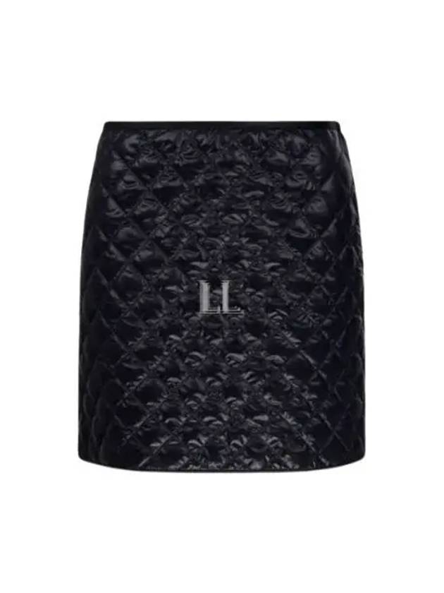 Padded Mini A-Line Skirt Black - MONCLER - BALAAN 2