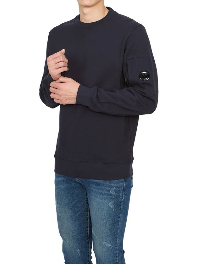 Diagonal Raised Fleece Sweatshirt Navy - CP COMPANY - BALAAN 6