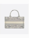 Toile De Jouy Reverse Embroidered Mini Book Tote Bag Grey - DIOR - BALAAN 6