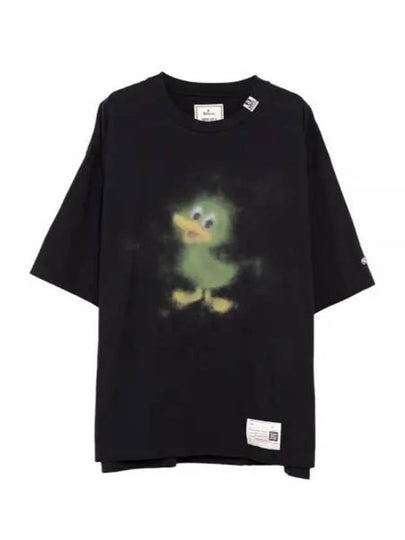 Duck Print Short Sleeve T-Shirt Black - MIHARA YASUHIRO - BALAAN 2