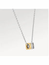 Monogram Bold Necklace Gold Silver - LOUIS VUITTON - BALAAN 5