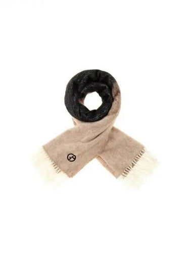 Women s Color Block Alpaca Wool Scarf Beige 271984 - GIORGIO ARMANI - BALAAN 1