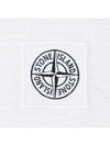 Organic Cotton Short Sleeve T-Shirt White - STONE ISLAND - BALAAN 6