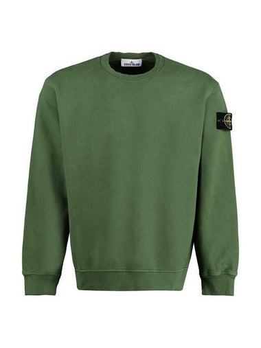 Waffen Patch Crew Neck Sweatshirt Olive - STONE ISLAND - BALAAN 1