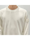 Compass Badge Sweatshirt White - STONE ISLAND - BALAAN 6