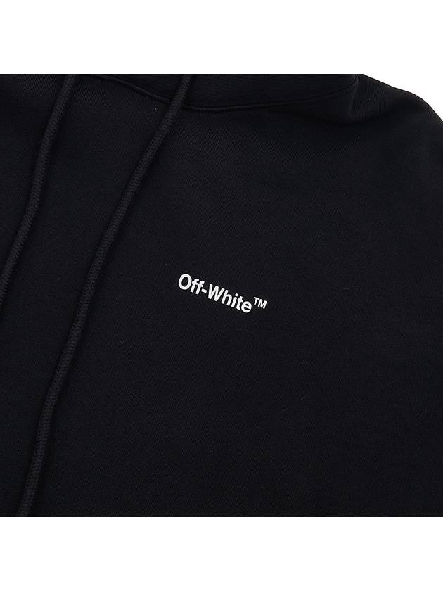 Diagonal Logo Hoodie Black - OFF WHITE - BALAAN 8