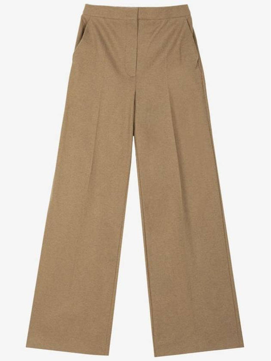 Women's Unghia Camel Cotton Wide Pants Camelo - MAX MARA - BALAAN 2