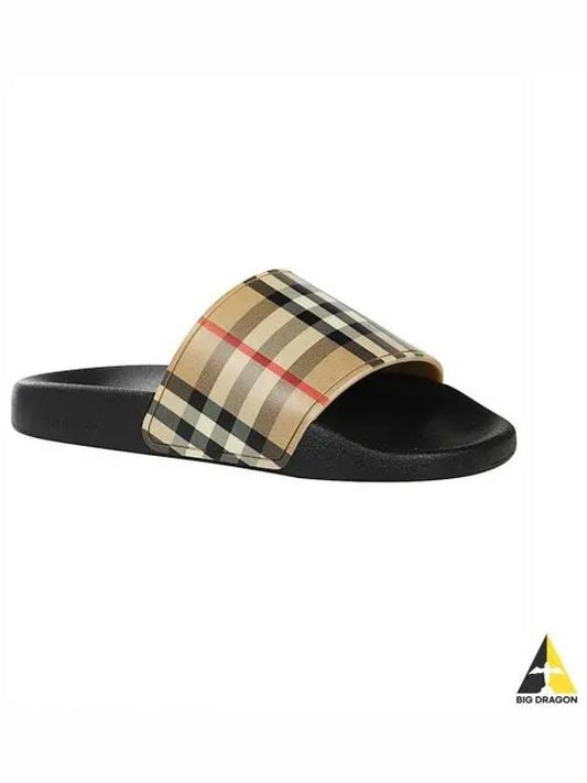 Vintage Check Slippers Beige - BURBERRY - BALAAN 2