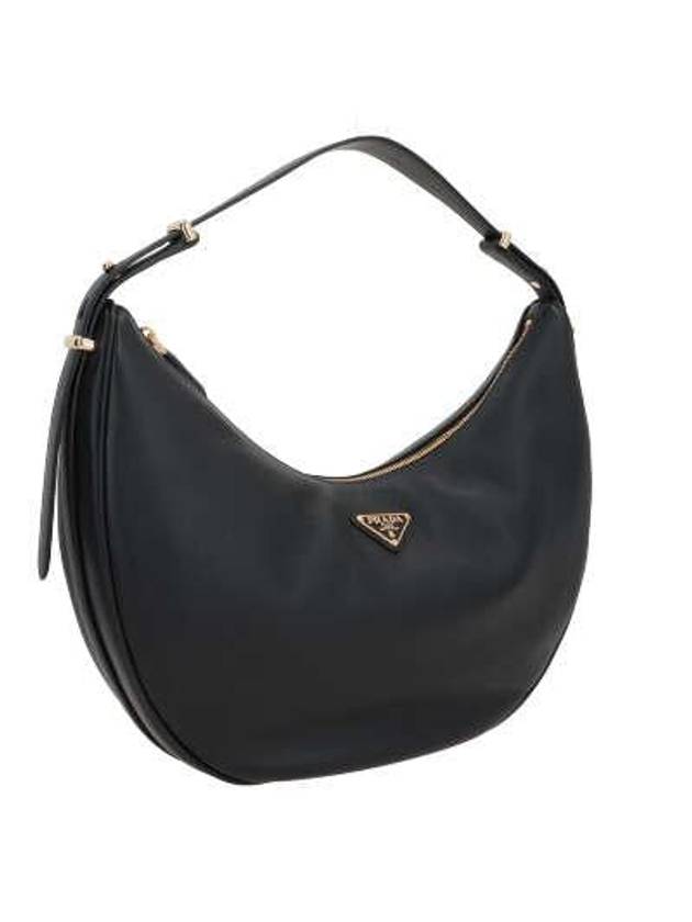 Large Leather Shoulder Bag Black - PRADA - BALAAN 3