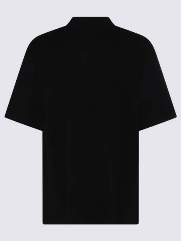 Bold Fox Head Patch Oversized Polo Shirt Black - MAISON KITSUNE - BALAAN 3