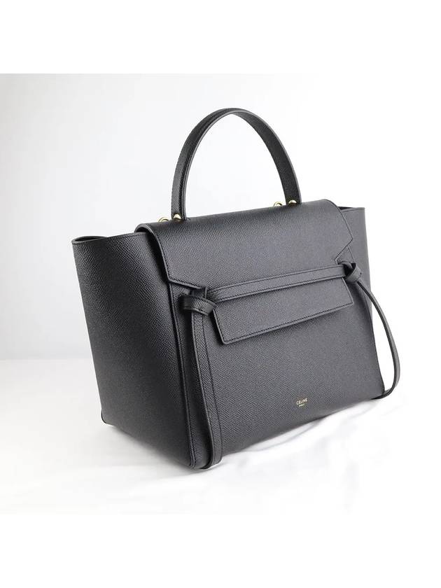 Mini Belt Tote Bag Black - CELINE - BALAAN 5