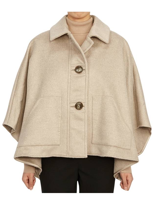 Vanadio Cashmere Cape Ivory - MAX MARA - BALAAN 3