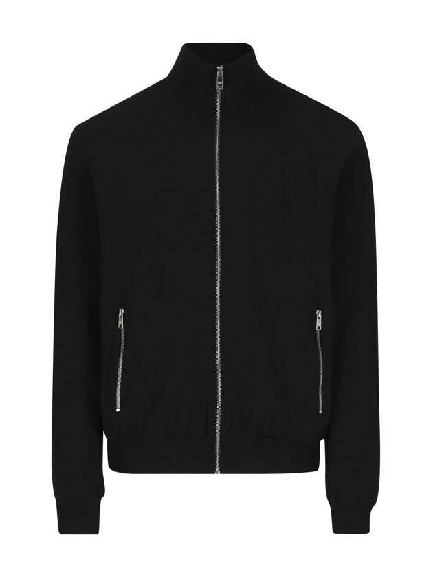 Reversible Wool Nylon Bomber Jacket Black - PRADA - BALAAN 5