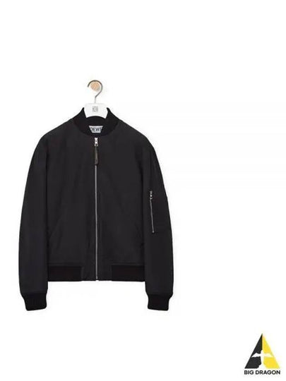 Chia Elephant Cotton Bomber Jacket Black - LOEWE - BALAAN 2