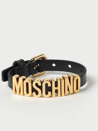 Bracciale Moschino Couture in pelle con logo - MOSCHINO - BALAAN 1