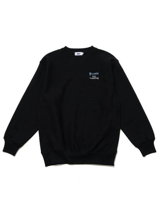 Graphic embroidery sweatshirt BK - BLUDOT - BALAAN 2