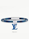 Keep It Shape Leather Bracelet Blue - LOUIS VUITTON - BALAAN 2