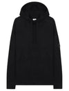 Lens Patch Merino Wool Hoodie Black - CP COMPANY - BALAAN 2