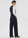 Women's High Waist No-Tuck Wide Wool 100% Pants Blossom Check - RS9SEOUL - BALAAN 4