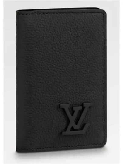 Aerogram Pocket Organizer Card Wallet Black - LOUIS VUITTON - BALAAN 2