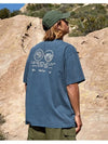 National Mountain Pigment Short Sleeve TShirt Navy FST720 - FLUKE - BALAAN 3