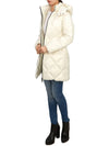 Women s Goose Down Long Padded Conza Hood Detachable Diamond Quilted Jacket VDDJ95636 BGL - DUVETICA - BALAAN 9