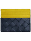 Intrecciato Two-Tone Card Wallet Yellow - BOTTEGA VENETA - BALAAN 6