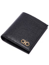 Revival Gancini Half Wallet Black - SALVATORE FERRAGAMO - BALAAN 6