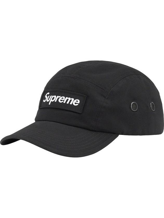 Logo Patch Side Embroidered Ball Cap Black - SUPREME - BALAAN 1