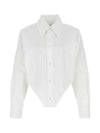 Corset Cotton Long Slevees Shirt White - MAISON MARGIELA - BALAAN 1